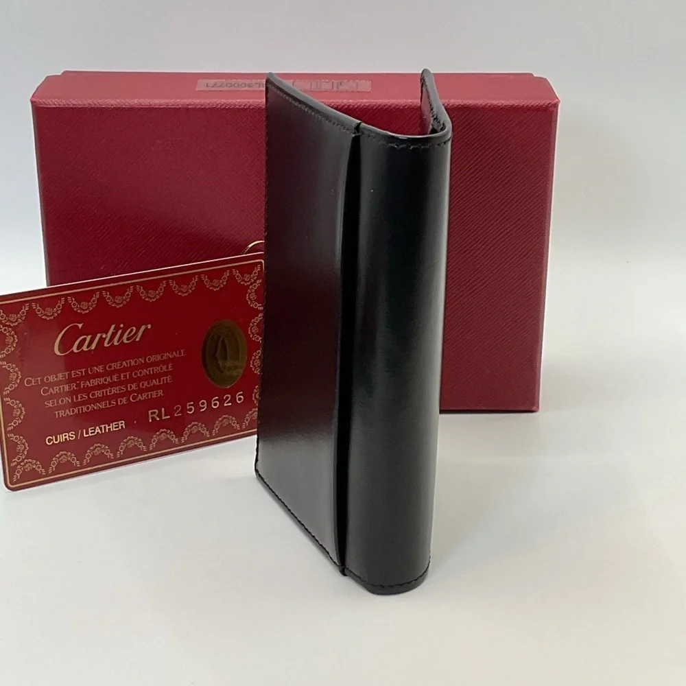 Cartier Black Leather Card Holder